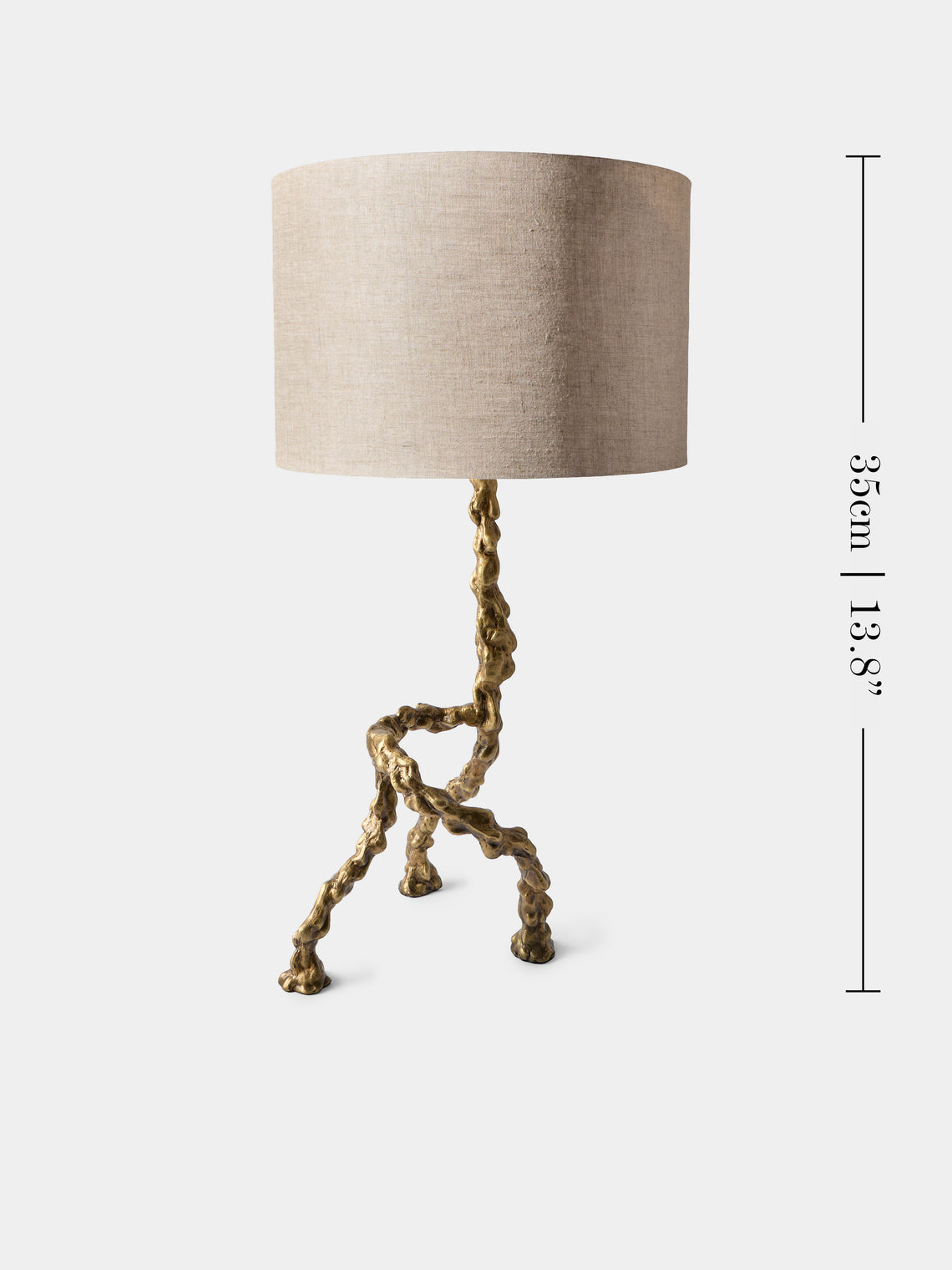 Viya - Belum Brass Table Lamp - Brass - ABASK