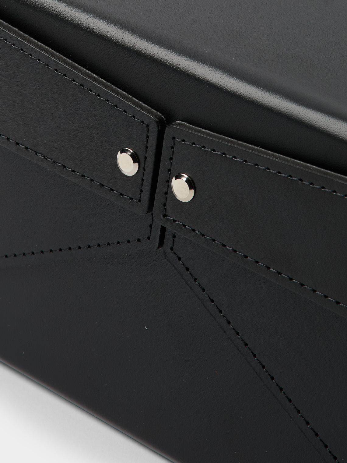 Pinetti - Origami Leather Small Storage Box - Black - ABASK