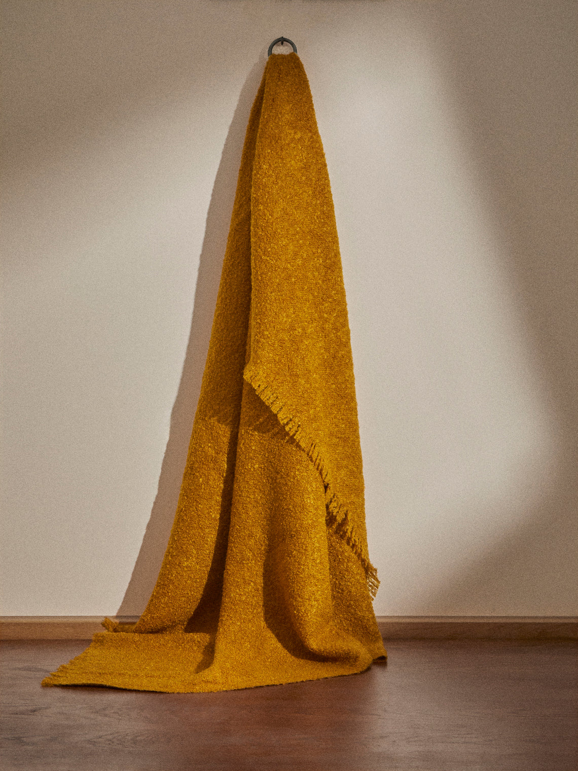 Brun de Vian-Tiran - Cirrus Handwoven Mohair Throw (71in/1.8m) - Yellow - ABASK