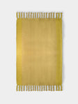 The Wren - Brume Handwoven Mohair and Wool Throw (76.5in/1.95m) - Yellow - ABASK - 
