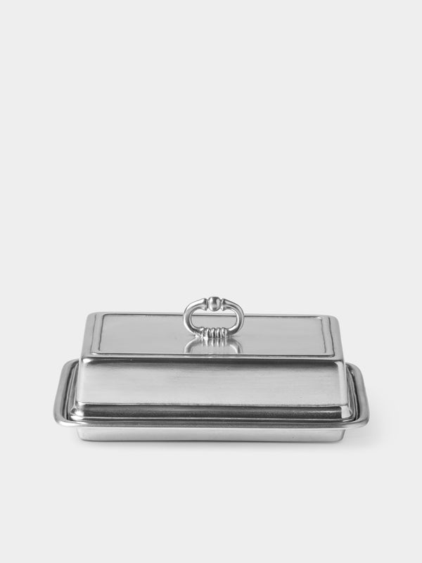Cosi Tabellini - Umbria Pewter Butter Dish - Silver - ABASK - 