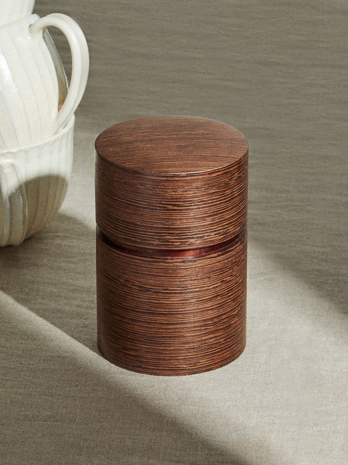Denshiro - Signature Beeswax-Finish Cherry Bark Tea Canister - Brown - ABASK