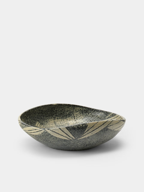 Masumi Ando - Textured Ceramic Bowl - Gray - ABASK - 