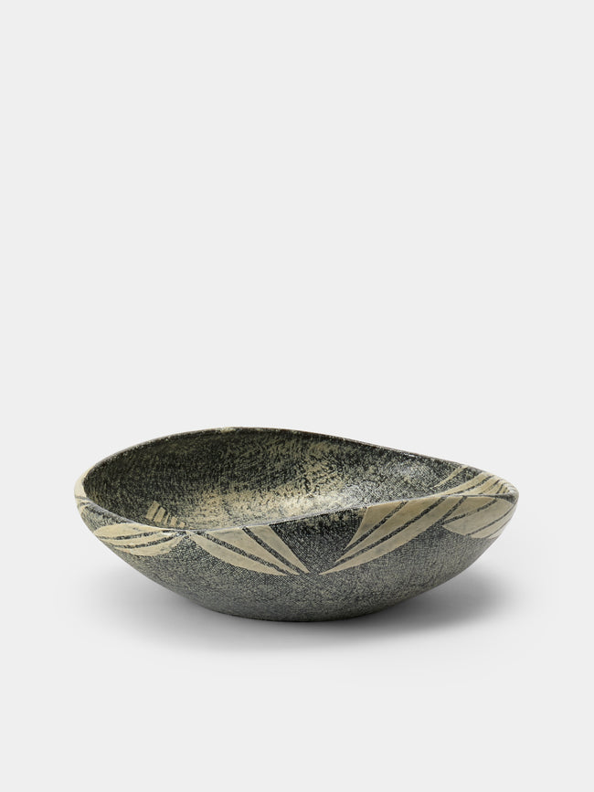 Masumi Ando - Textured Ceramic Bowl - Gray - ABASK - 