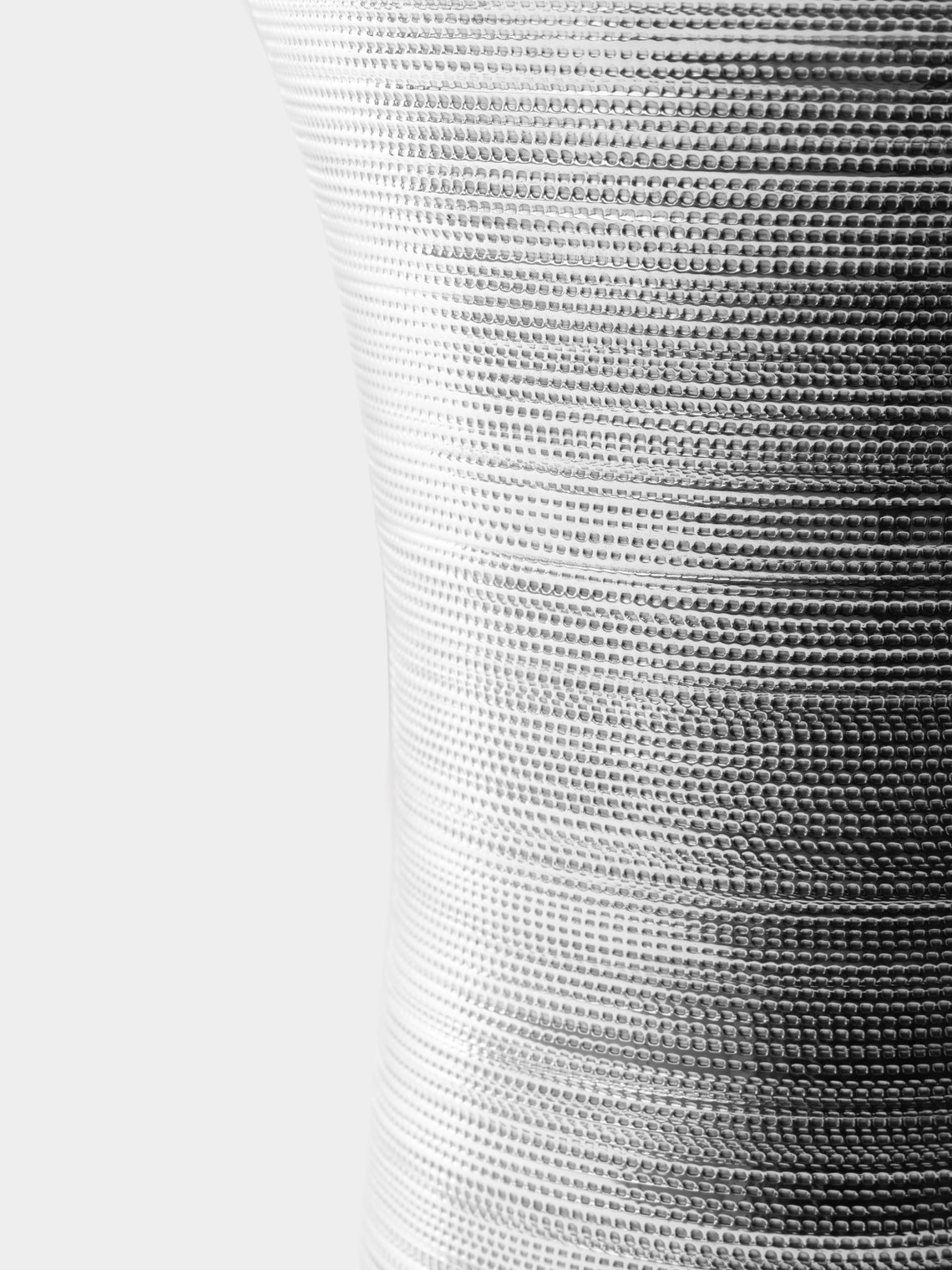 San Lorenzo - 1996 Afra and Tobia Scarpa Interspace Pure Silver Vase (9in/23cm) - Silver - ABASK