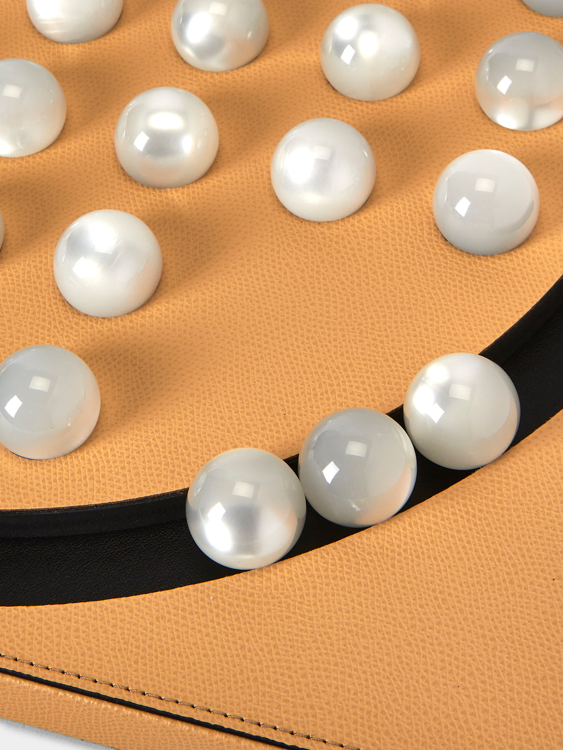 Pinetti - Leather Peg Solitaire Set - Beige - ABASK