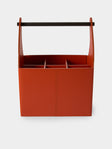 RUDI - Circuit Leather Bottle Carrier - Red - ABASK - 