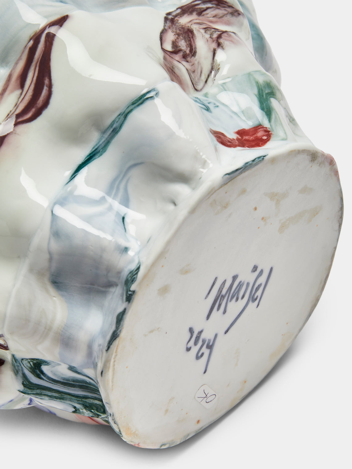 Luisa Maisel - Glossy Porcelain Vase (14in/36cm) - Multiple - ABASK