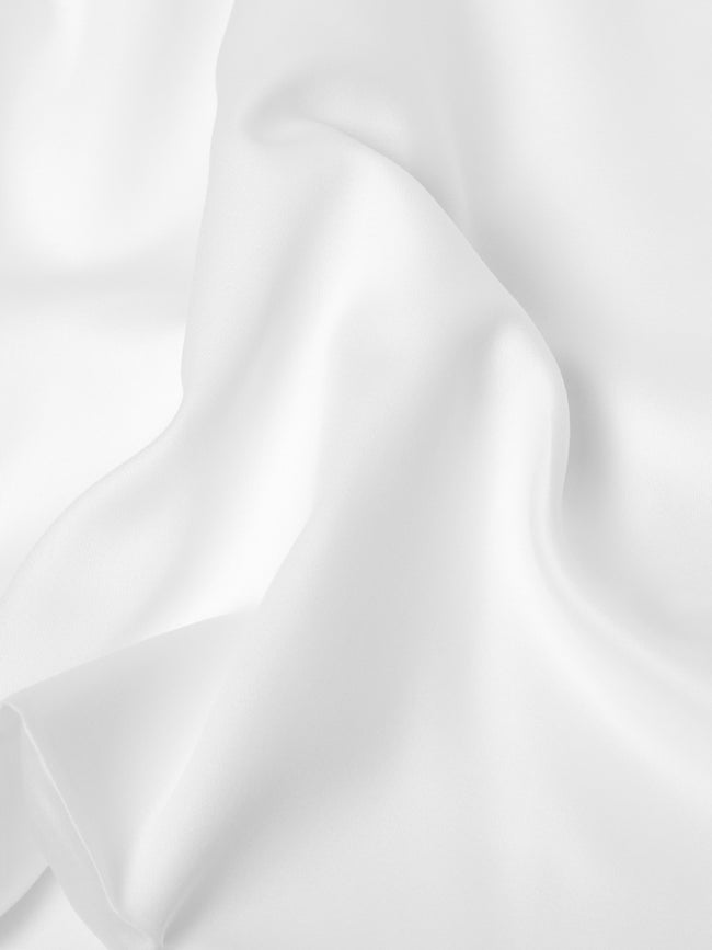 Loretta Caponi - Stripes & Dots Cotton King-Size Bottom Sheet - White - ABASK