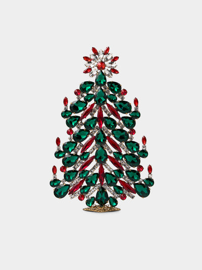 ABASK Decorations - Festive Czech Crystal Tree - Green - ABASK - 