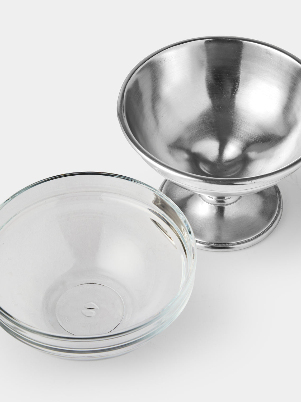 Cosi Tabellini - Osteria Pewter Footed Ice Cream Cup - Silver - ABASK