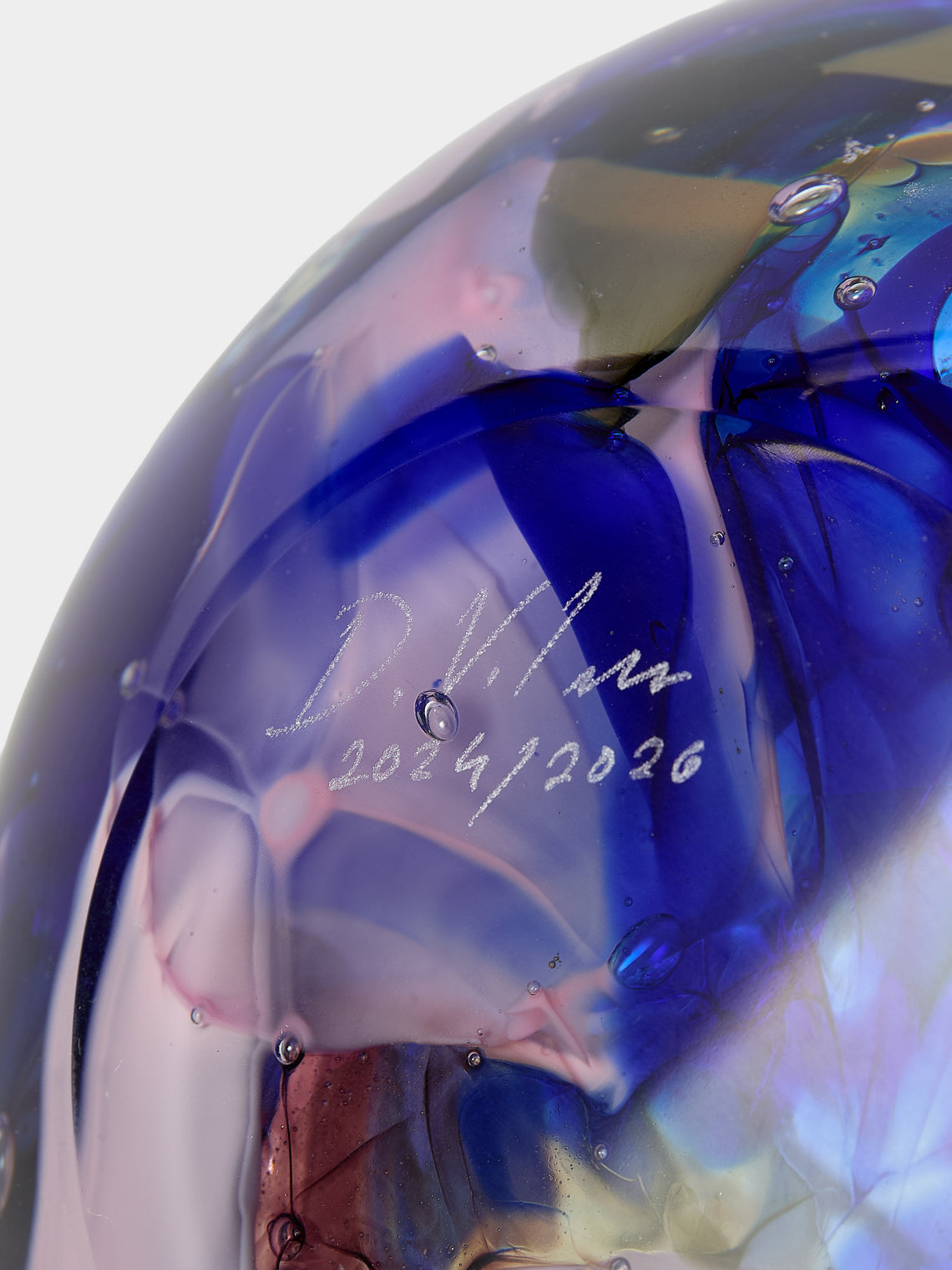 David Valner - Recovered History Hand-Blown Glass Vase (8.5in/22cm) - Multiple - ABASK
