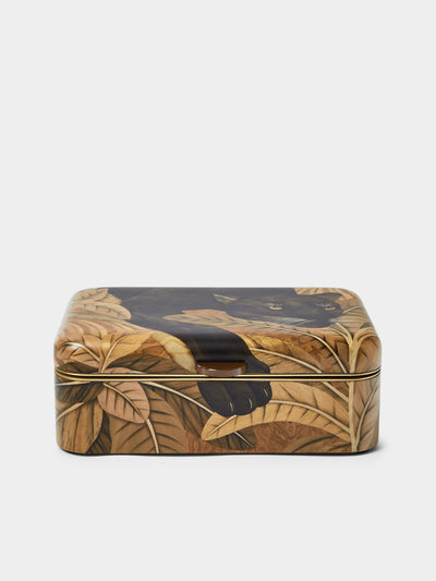 Silvia Furmanovich - Leopard and Agate Marquetry Wood Box - Multiple - ABASK - 