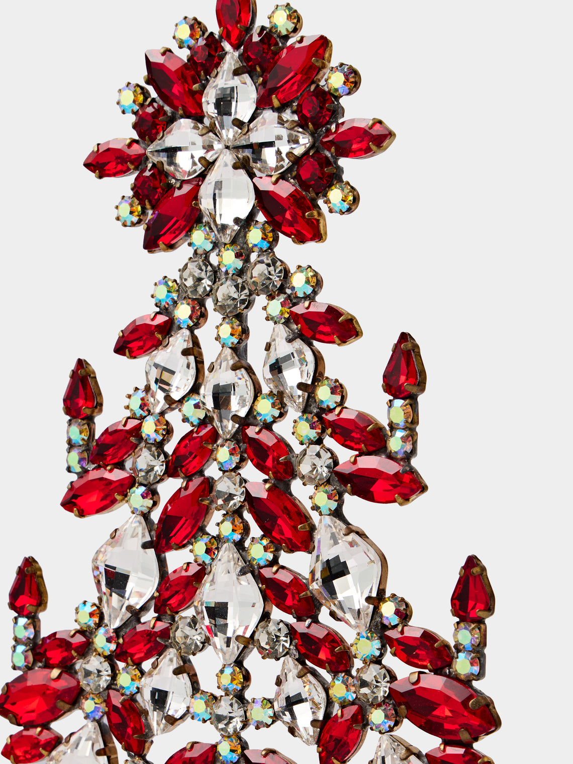 ABASK Decorations - Intricate Czech Crystal Tree - Red - ABASK