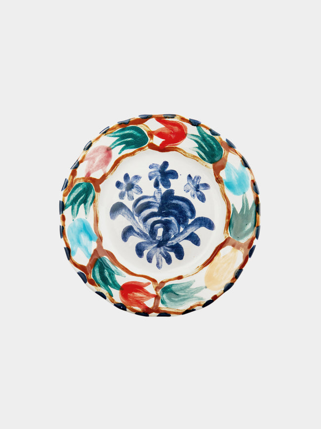 Zsuzsanna Nyul - Hand-Painted Ceramic Side Plates (Set of 4) -  - ABASK - 