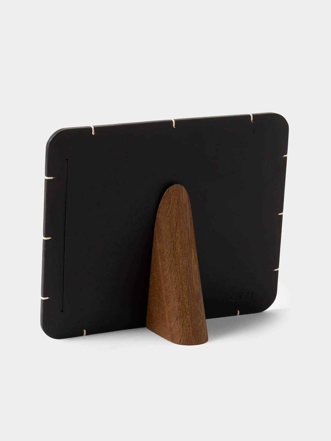Otzi Studio - Billet Leather & Wood Photo Frame Landscape (7x5 inch Photo) - Black - ABASK