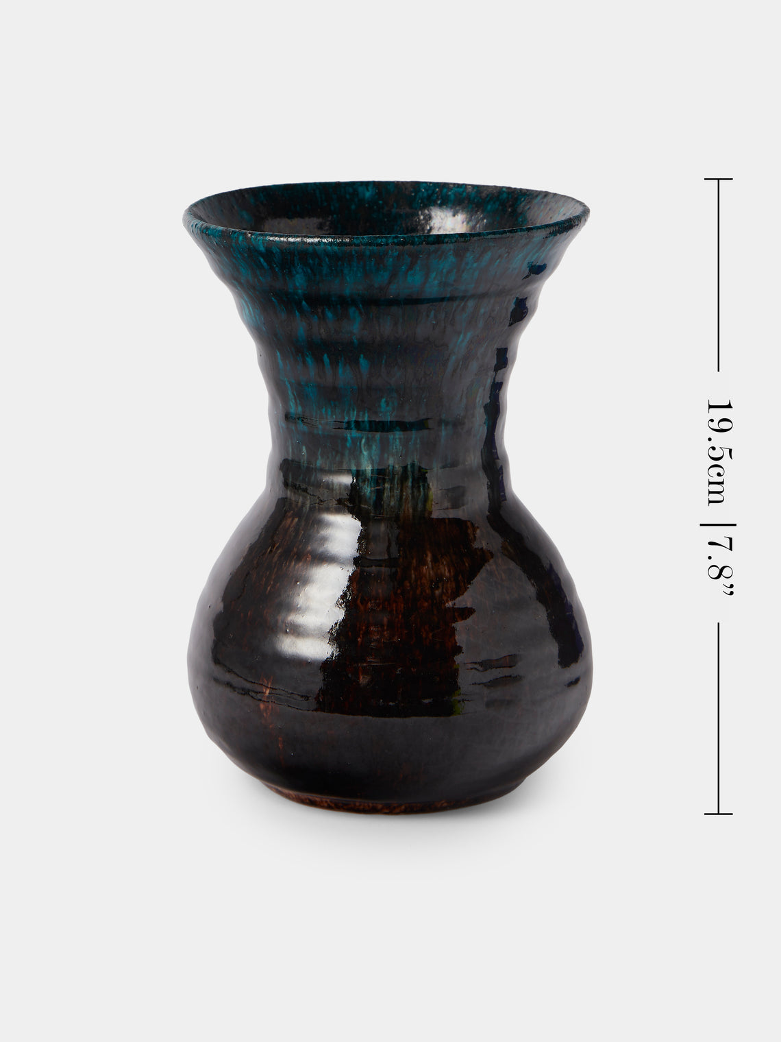 Antique and Vintage - 1950s Accolay Vase - Brown - ABASK