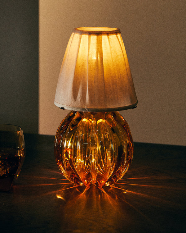 Yali Glass - Bolla Bar Hand-Blown Murano Glass Portable Lamp - Orange - ABASK