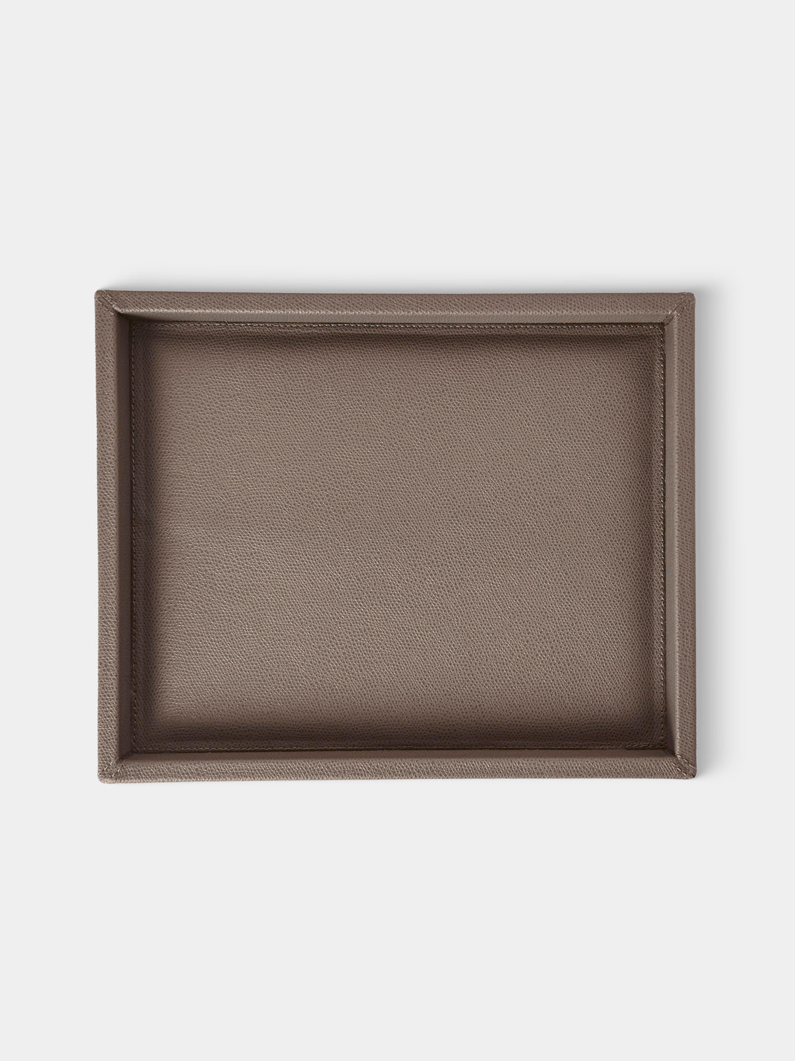 Giobagnara - Soft Leather Valet Tray (11in/28.5cm) - Gray - ABASK