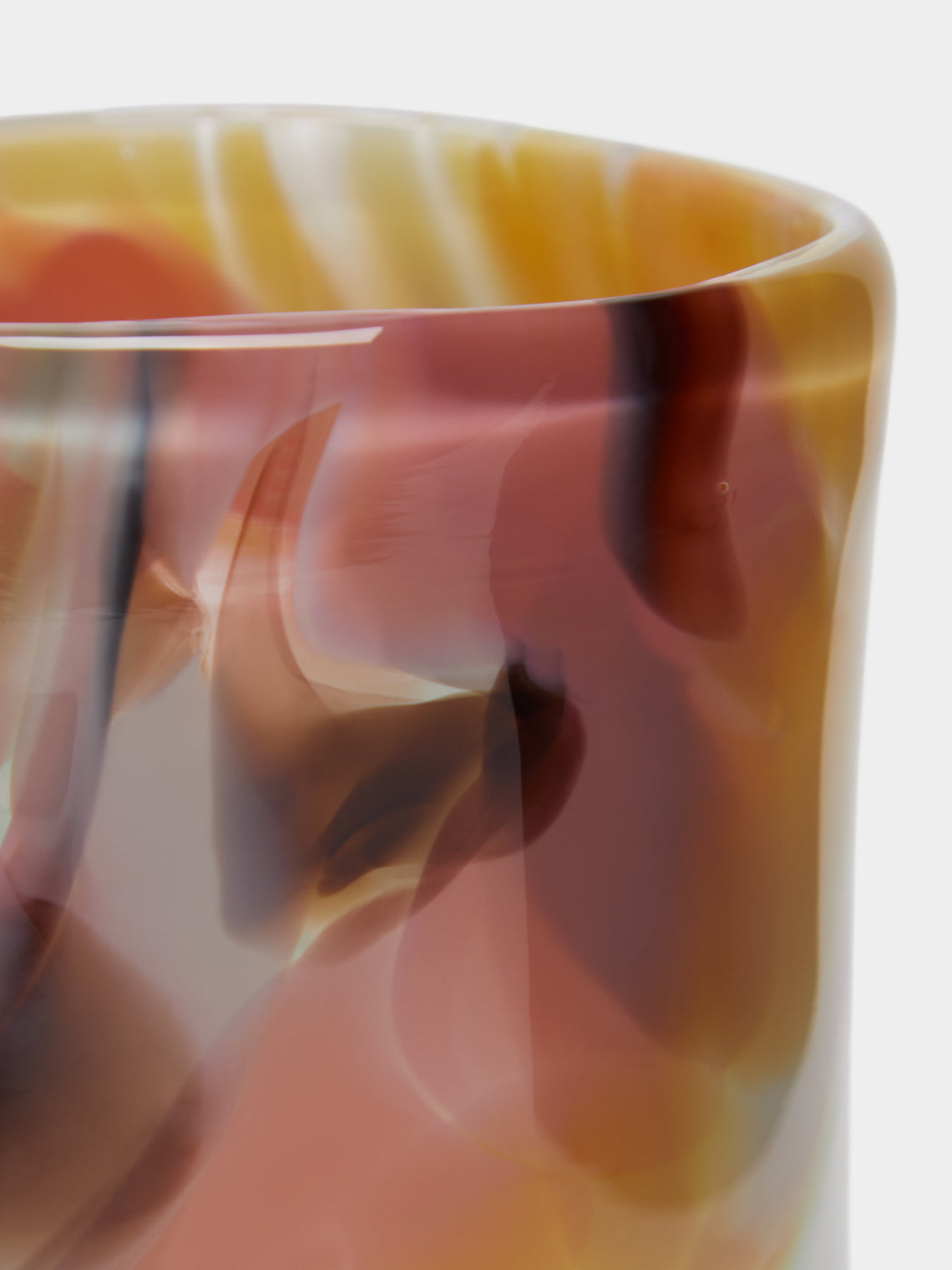 The Glass Studio - Marbled Hand-Blown Glass Tumblers (Set of 2) - Multiple - ABASK