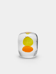 Gather - Hand-Blown Glass Paperweight - Yellow - ABASK - 