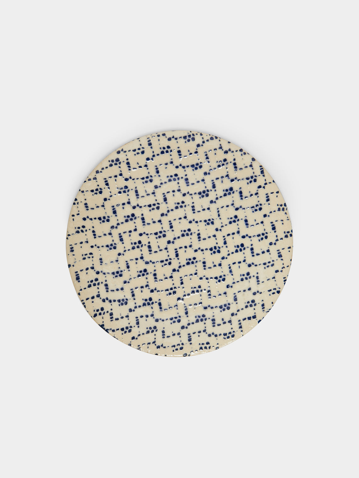 Terrafirma Ceramics - Hand-Printed Ceramic Dessert Plates (Set of 4) -  - ABASK - 