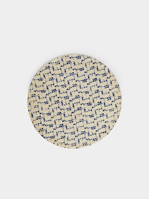 Terrafirma Ceramics - Hand-Printed Ceramic Dessert Plates (Set of 4) -  - ABASK - 