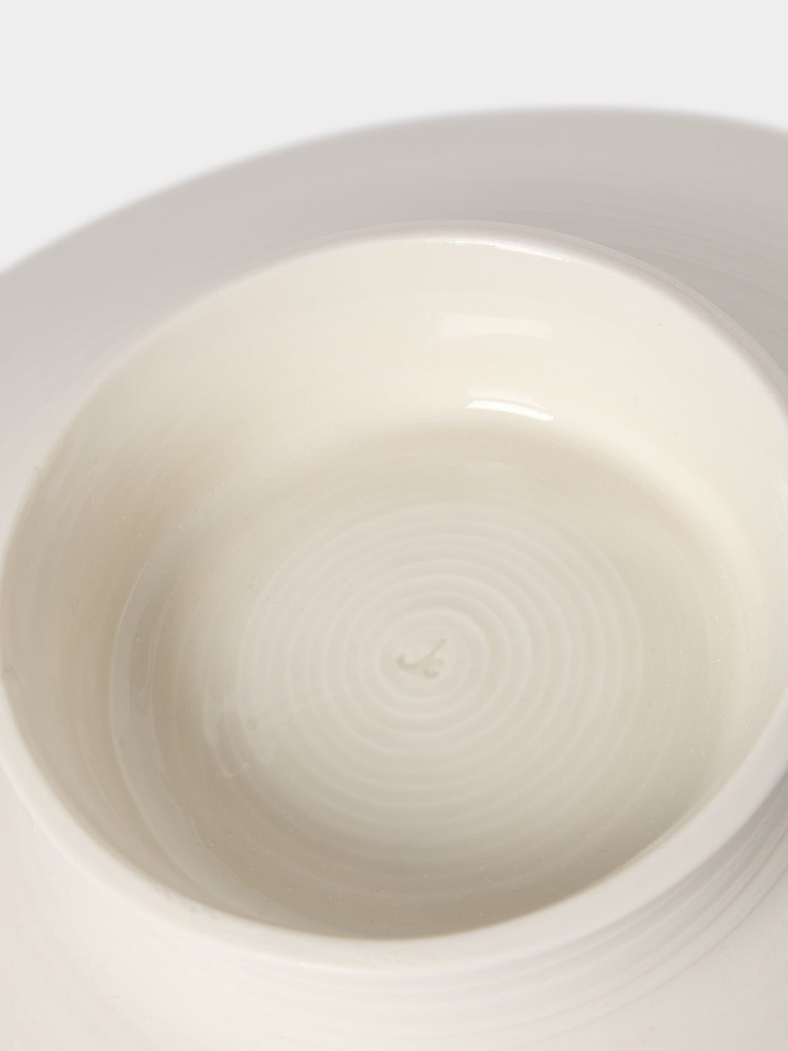 Johanne Coker - No. 3 Hand-Thrown Porcelain Bowl - White - ABASK