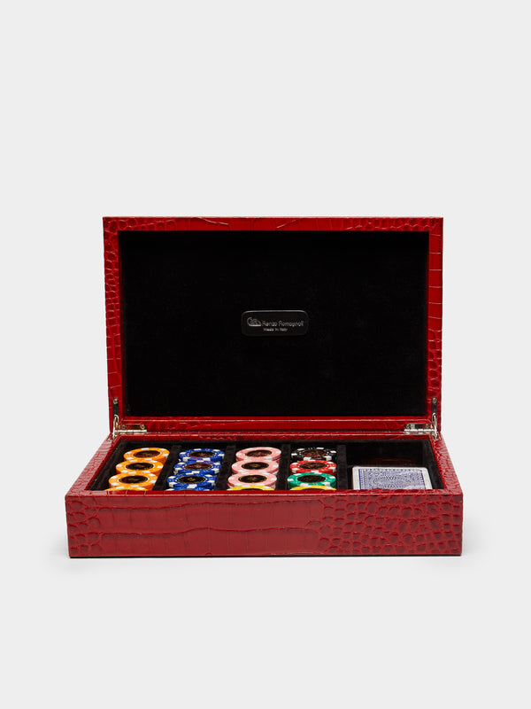 Renzo Romagnoli - Leather Medium Poker Set -  - ABASK - 