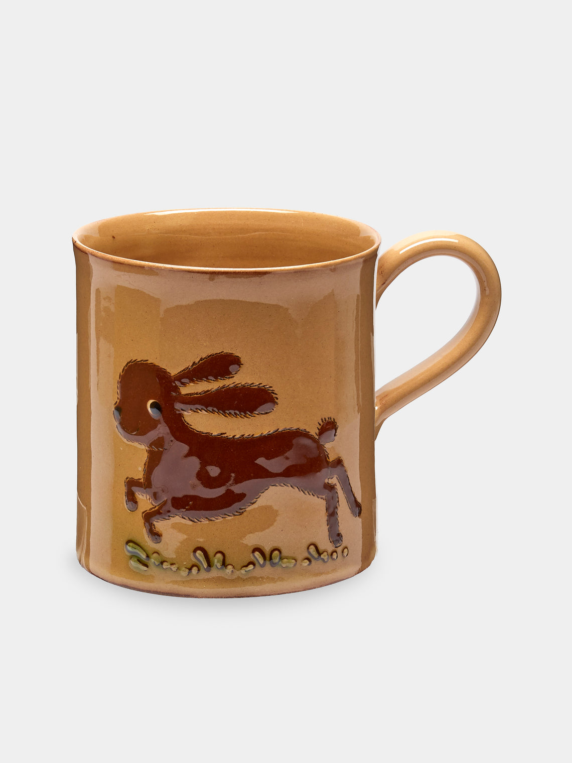 Poterie d’Évires - Animals Hand-Painted Ceramic Mugs (Set of 6) - Cream - ABASK