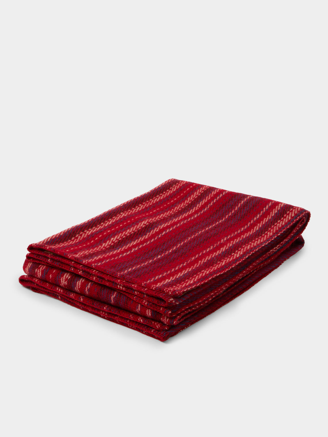 The Stroud - Fosseway Cotswold Lion Wool Blanket (79in/2m) - Multiple - ABASK