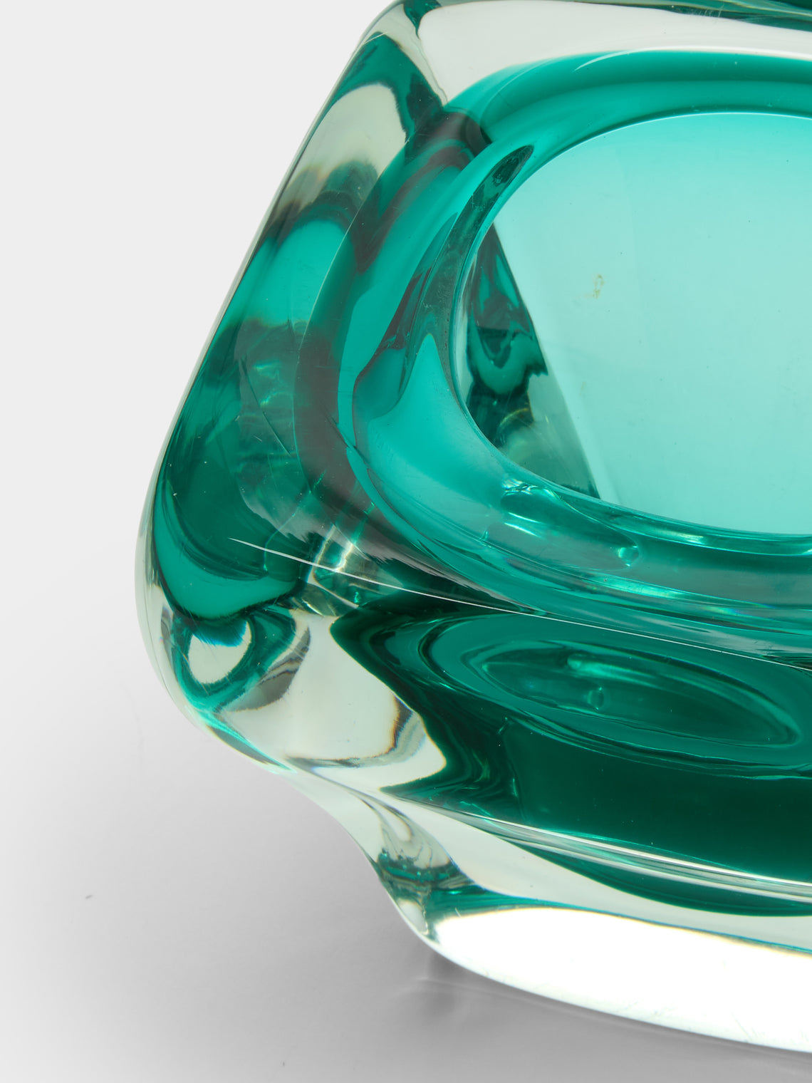 Antique and Vintage - 1970s Murano Glass Bowl - Green - ABASK