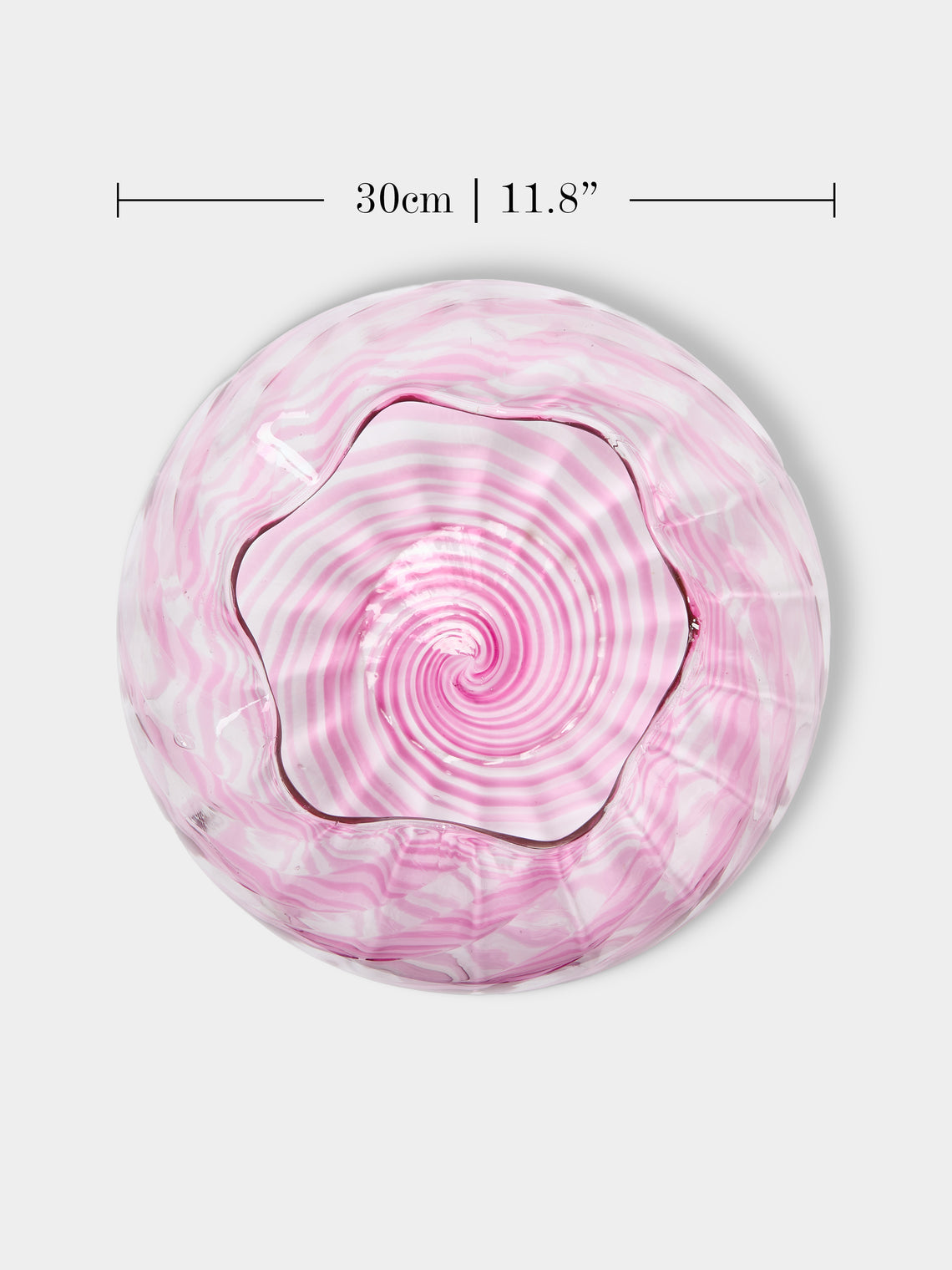 Antique and Vintage - 1950s Seguso Murano Glass Vase (12in/30cm) - Pink - ABASK