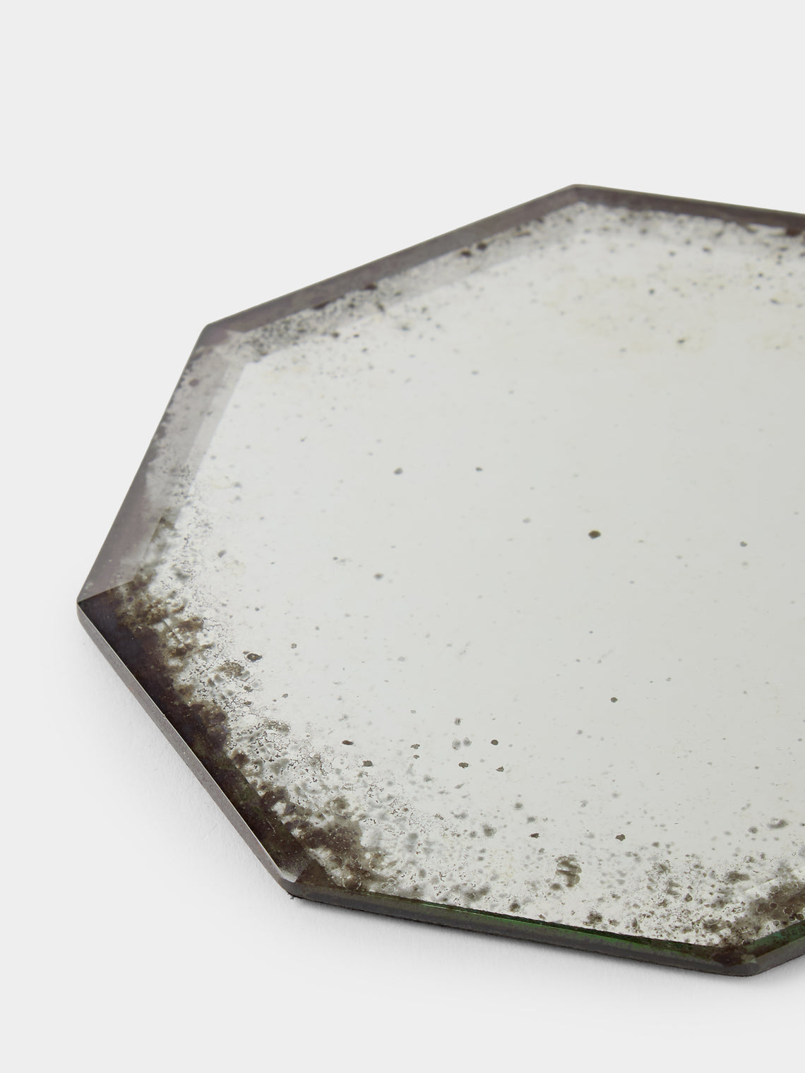 Borgo delle Tovaglie - Octo Mirrored Glass Coasters (Set of 6) - Silver - ABASK