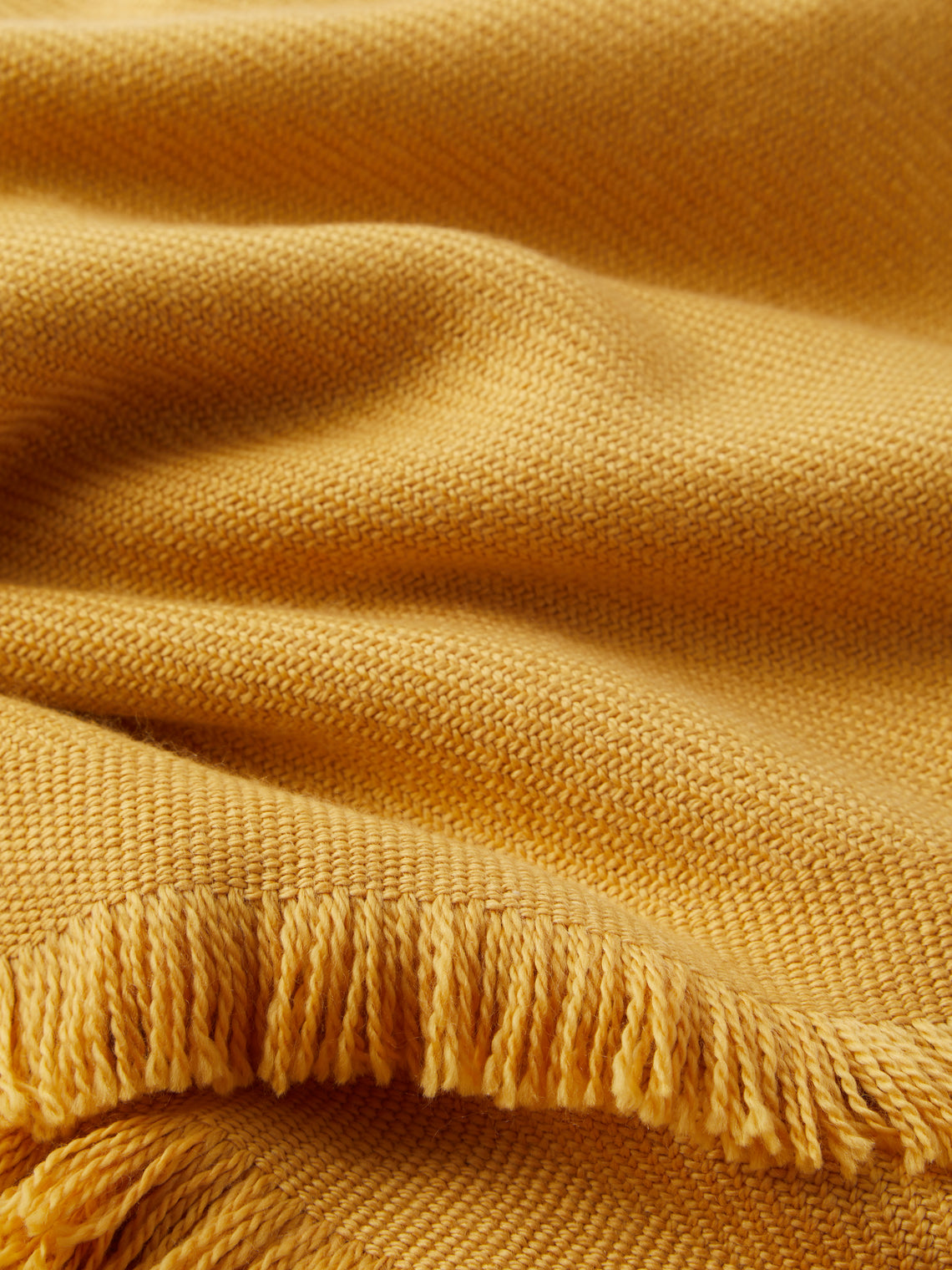 Me & K - Merino Wool and Cashmere King-Size Blanket (106in/2.7m) - Yellow - ABASK