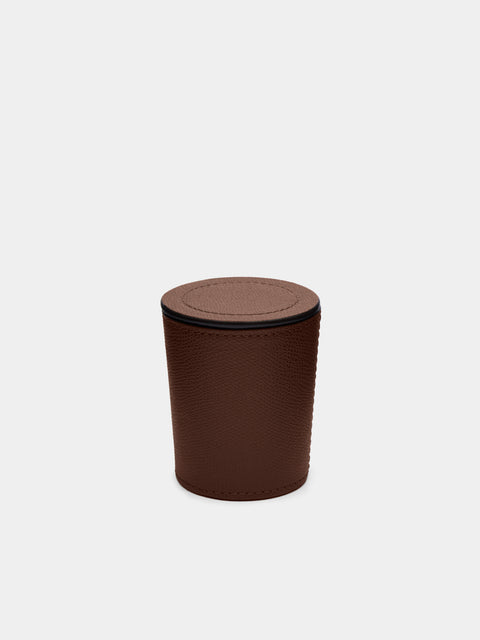 Giobagnara - Leather Dice Cup - Brown - ABASK - 