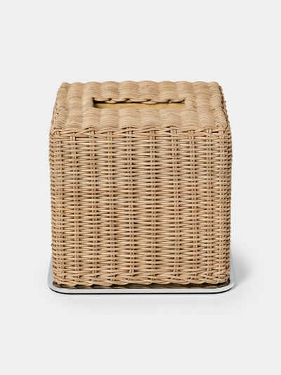 Pigment France - Amiens Rattan Tissue Box - Natural - ABASK - 