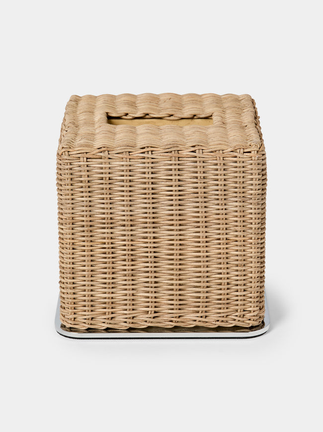 Pigment France - Amiens Rattan Tissue Box - Natural - ABASK - 