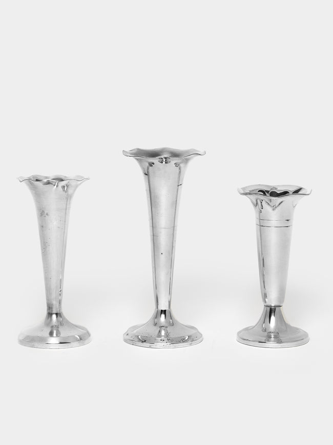 Antique and Vintage - 1950s Gio Ponti Solid Silver Bud Vases (Set of 3) -  - ABASK - 