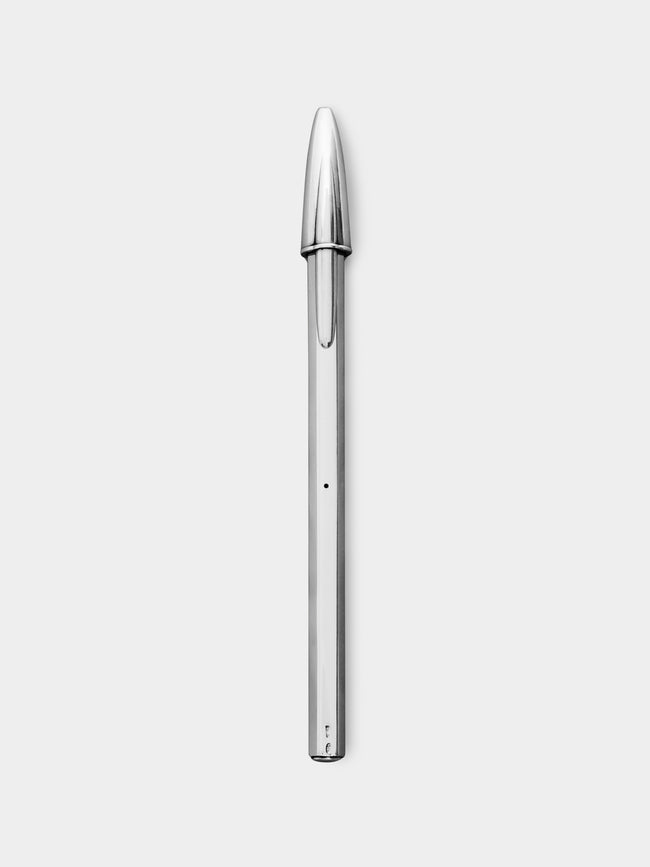 Antique and Vintage - Bic 50th Anniversary Silver Ballpoint Pen -  - ABASK - 