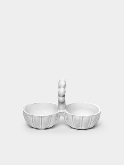 Astier de Villatte - Clover Hand-Glazed Ceramic Salt and Pepper Cellar -  - ABASK - 