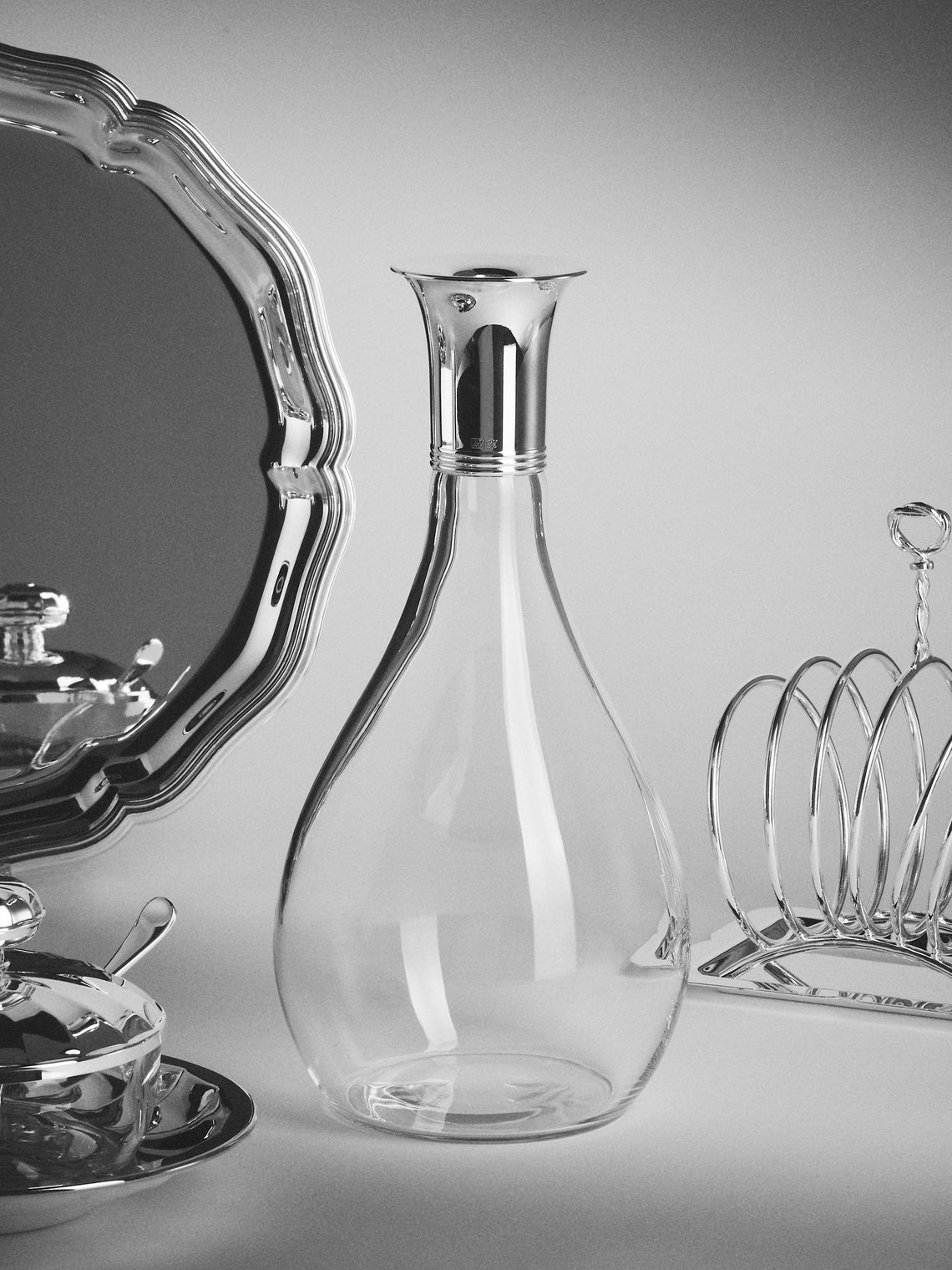 Greggio - Silver-Plated Decanter - Silver - ABASK