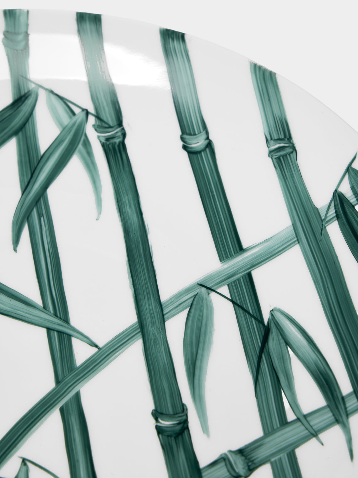 Marie Daage - Jardin d'Arashiyama Hand-Painted Porcelain Dinner Plate (10.5in/26.5cm) - White - ABASK