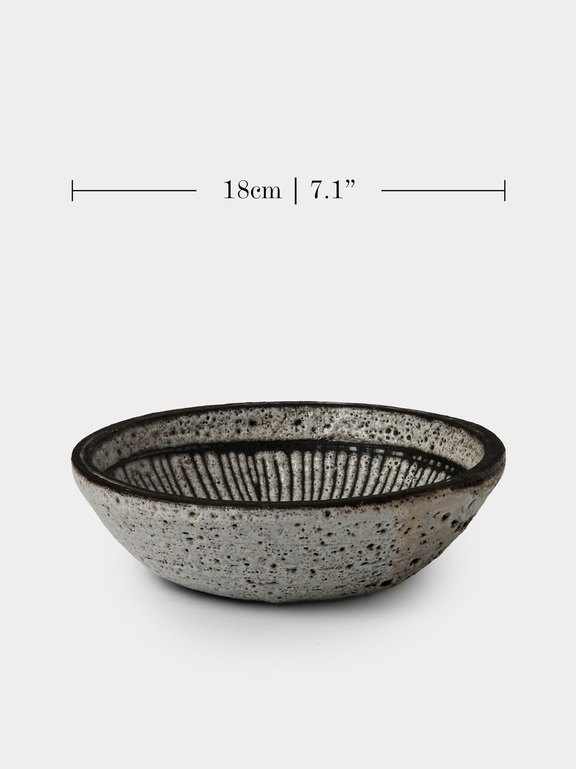 Antique and Vintage - 1950s Robert Thiry Ceramic Bowl - Gray - ABASK