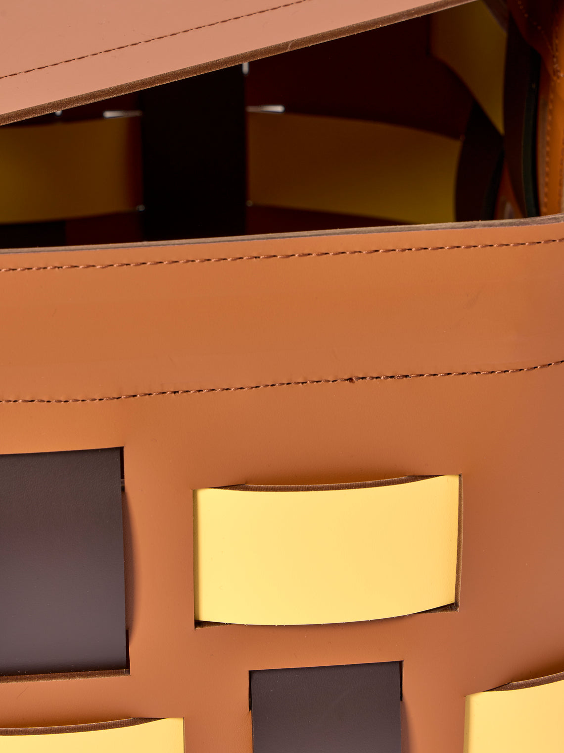 RUDI - Lisbona No. 16 Leather Rectangular Basket - Multiple - ABASK