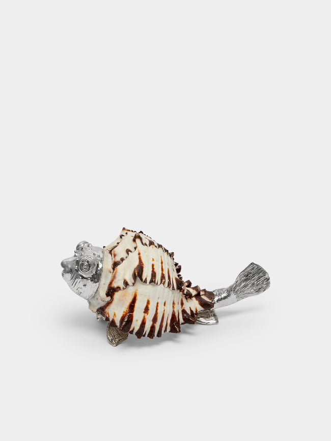 Objet Luxe - Silver-Plated and Shell Paperweight -  - ABASK - 