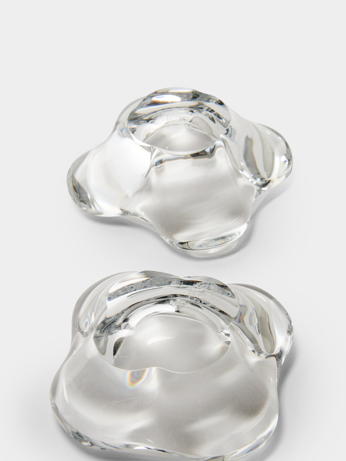 Antique and Vintage - 1990s Baccarat Crystal Salt and Pepper Dishes (Set of 2) - Clear - ABASK