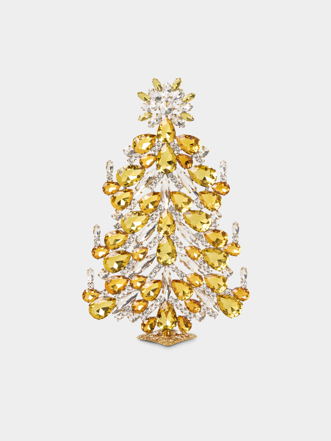 ABASK Decorations - Festive Czech Crystal Tree - Yellow - ABASK - 
