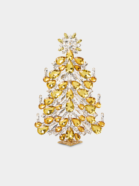 ABASK Decorations - Festive Czech Crystal Tree - Yellow - ABASK - 