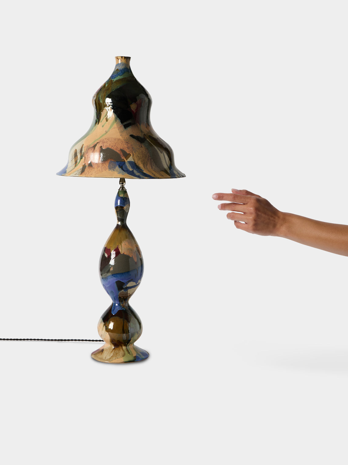 Episode - Purl Hand-Glazed Ceramic Table Lamp - Multiple - ABASK